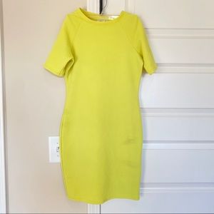 SOLD* Neon Yellow Bodycon Dress